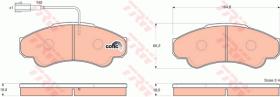 TRW GDB1518 - PASTILLAS DE FRENO