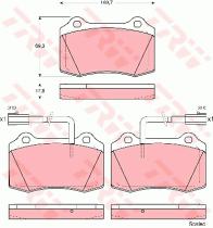 TRW GDB1519 - PASTILLAS DE FRENO