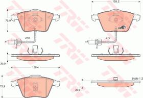 TRW GDB1528 - PASTILLAS DE FRENO