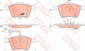 TRW GDB1538 - PASTILLAS DE FRENO