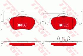 TRW GDB1540DTE - PASTILLAS DE FRENO DTEC