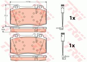 TRW GDB1543 - PASTILLAS DE FRENO