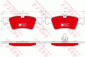 TRW GDB1546DTE - PASTILLAS DE FRENO DTEC