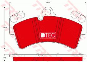 TRW GDB1548DTE - PASTILLAS DE FRENO DTEC