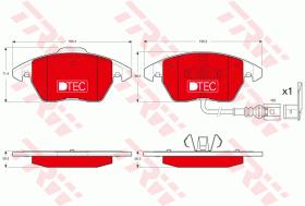 TRW GDB1550DTE - PASTILLAS DE FRENO DTEC