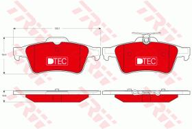 TRW GDB1621DTE - PASTILLAS DE FRENO DTEC