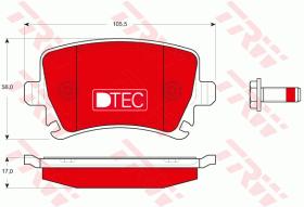 TRW GDB1622DTE - PASTILLAS DE FRENO DTEC