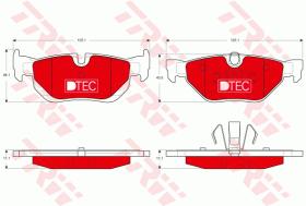 TRW GDB1626DTE - PASTILLAS DE FRENO DTEC