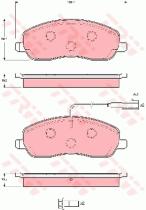 TRW GDB1627 - PASTILLAS DE FRENO