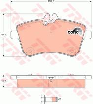 TRW GDB1628 - PASTILLAS DE FRENO