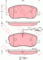 TRW GDB1636 - PASTILLAS DE FRENO