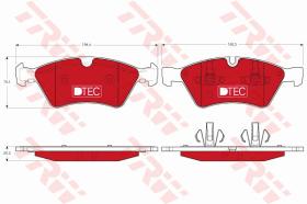 TRW GDB1642DTE - PASTILLAS DE FRENO DTEC