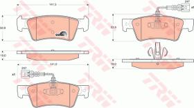 TRW GDB1672 - PASTILLAS DE FRENO