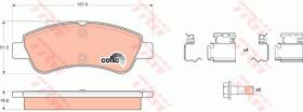 TRW GDB1677 - PASTILLAS DE FRENO