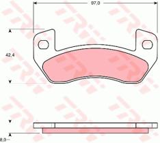 TRW GDB1680 - PASTILLAS DE FRENO