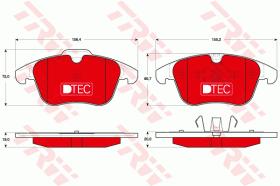 TRW GDB1683DTE - PASTILLAS DE FRENO DTEC