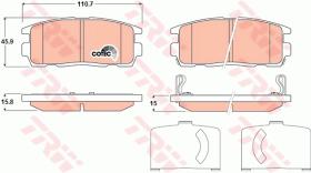 TRW GDB1716 - PASTILLAS DE FRENO