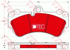 TRW GDB1720DTE - PASTILLAS DE FRENO DTEC