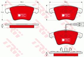 TRW GDB1721DTE - PASTILLAS DE FRENO DTEC