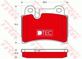 TRW GDB1722DTE - PASTILLAS DE FRENO DTEC