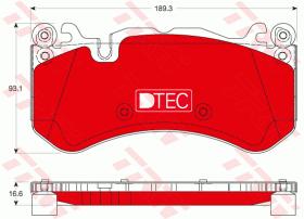 TRW GDB1734DTE - PASTILLAS DE FRENO DTEC