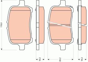 TRW GDB1755 - PASTILLAS DE FRENO