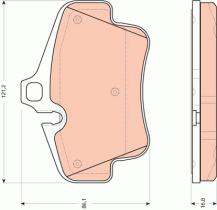 TRW GDB1758 - PASTILLAS DE FRENO