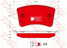 TRW GDB1765DTE - PASTILLAS DE FRENO DTEC