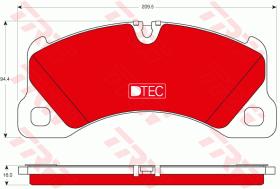 TRW GDB1774DTE - PASTILLAS DE FRENO DTEC