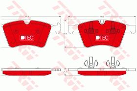 TRW GDB1797DTE - PASTILLAS DE FRENO DTEC