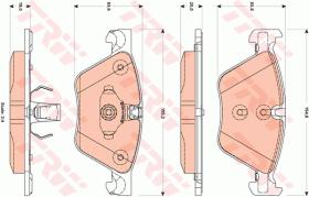 TRW GDB1882 - PASTILLAS DE FRENO