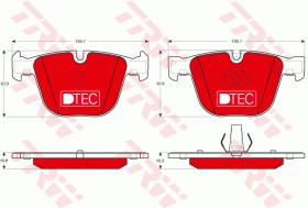 TRW GDB1892DTE - PASTILLAS DE FRENO DTEC