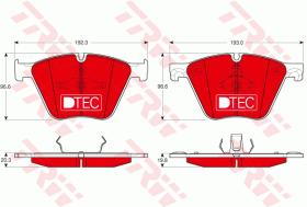 TRW GDB1964DTE - PASTILLAS DE FRENO DTEC