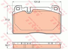 TRW GDB2022 - PASTILLA FRENO DELANTERO AUDI Q5