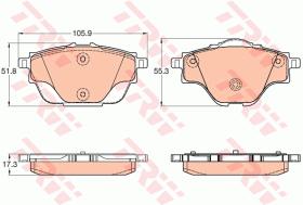 TRW GDB2034 - PASTILLAS DE FRENO