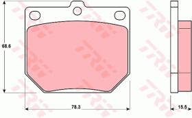 TRW GDB232 - PASTILLAS DE FRENO
