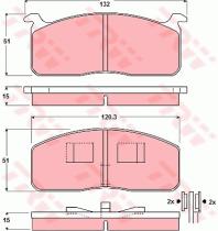 TRW GDB233 - PASTILLAS DE FRENO