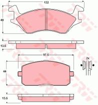 TRW GDB234 - PASTILLAS DE FRENO