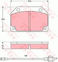 TRW GDB241 - PASTILLAS DE FRENO