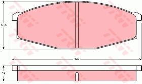 TRW GDB251 - PASTILLAS DE FRENO
