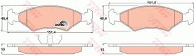 TRW GDB255 - PASTILLAS DE FRENO