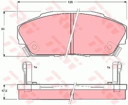 TRW GDB3034 - PASTILLAS DE FRENO