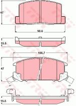 TRW GDB3058 - PASTILLAS DE FRENO