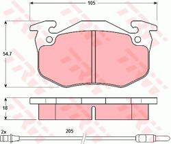 TRW GDB308 - PASTILLAS DE FRENO