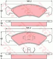 TRW GDB311 - PASTILLAS DE FRENO