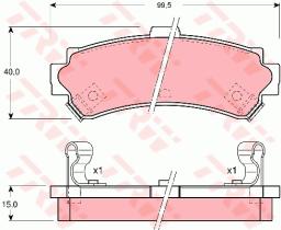 TRW GDB3115 - PASTILLAS DE FRENO