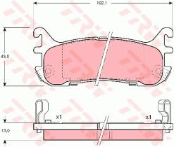 TRW GDB3129 - PASTILLAS DE FRENO