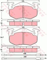 TRW GDB313 - PASTILLAS DE FRENO