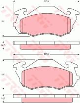 TRW GDB3136 - PASTILLAS DE FRENO