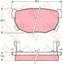 TRW GDB3143 - PASTILLAS DE FRENO